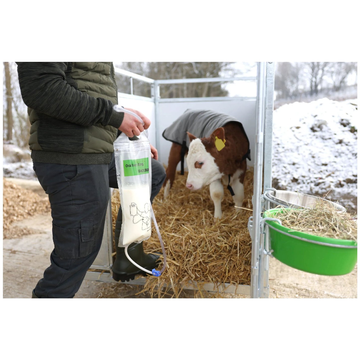 Drench Bag med sond – 2,5 L för kalvbehandling