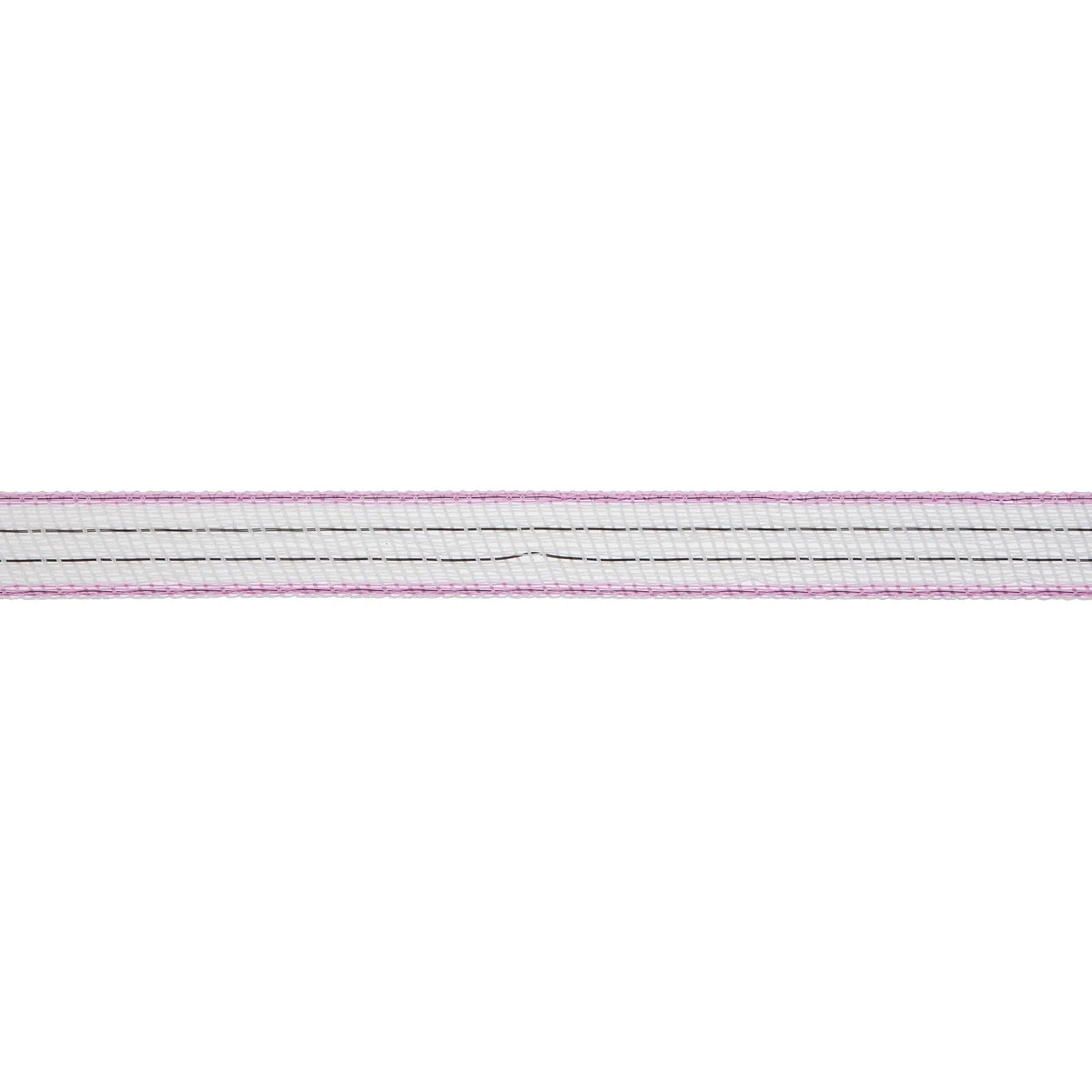 Elband TopLine Plus 20 mm – 200 m Vit/Rosa elstängselband