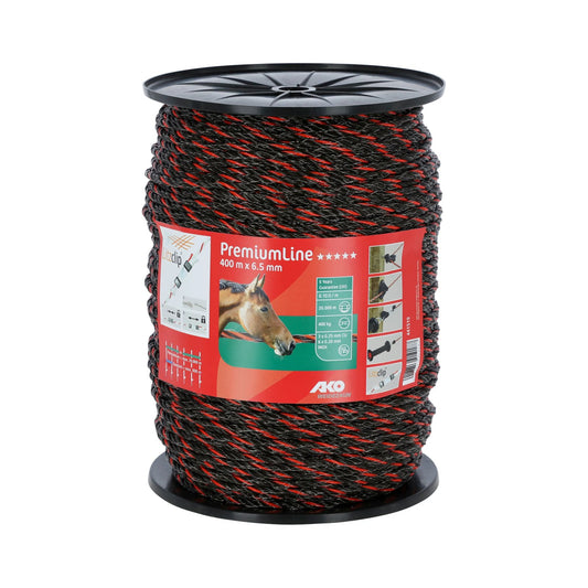 Elrep PremiumLine orange/brun 6,5 mm i 400 m för långa elstängsel