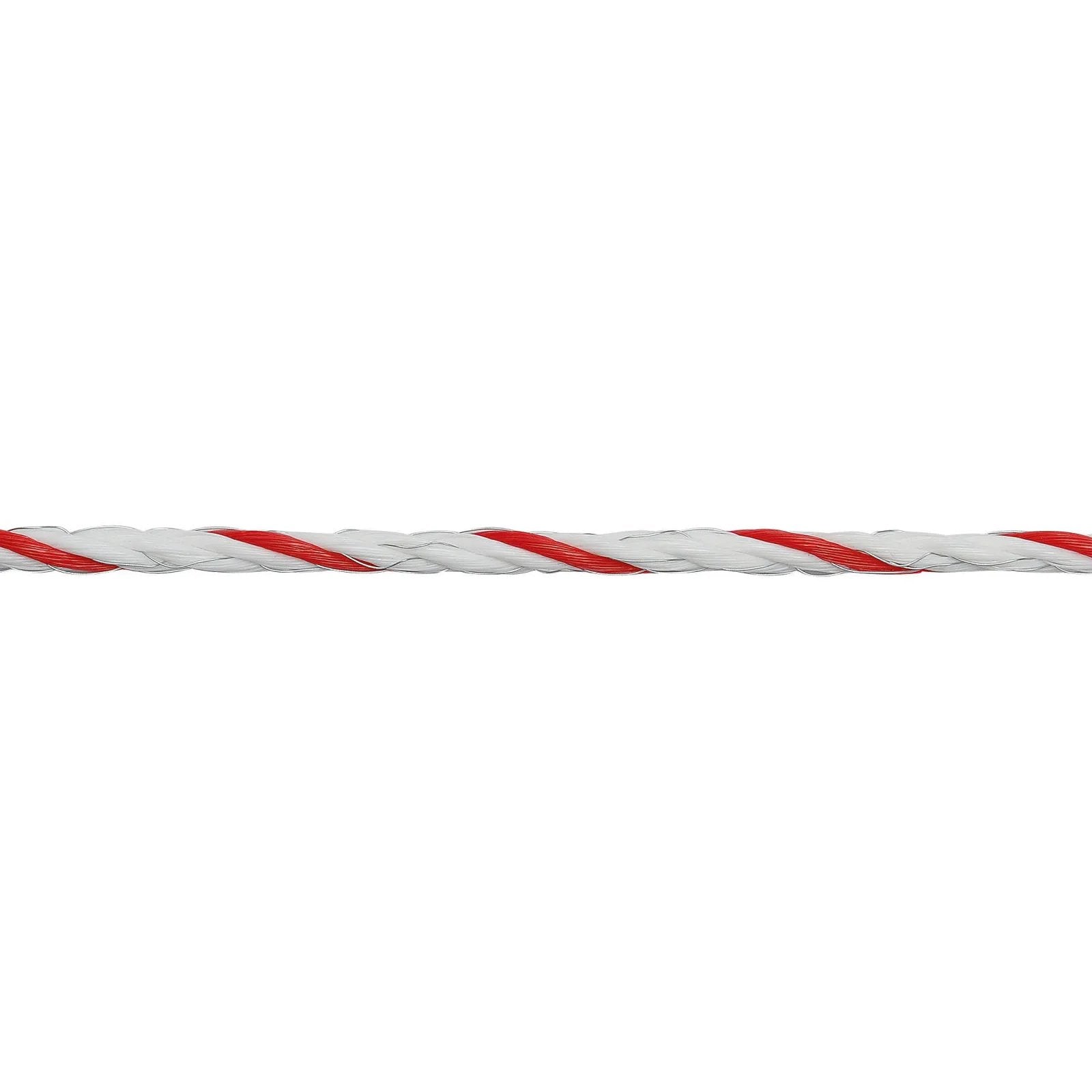 Elrep TopLine Plus 6 mm – 200 m Vit/Röd elstängselrep