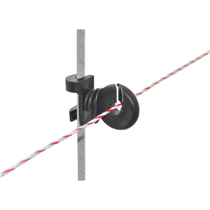 Oval Fjäderstålstolpe Profi 108 cm - 10-pack med fast toppisolator