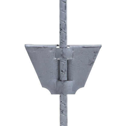 Oval Fjäderstålstolpe Profi 108 cm - 10-pack med fast toppisolator