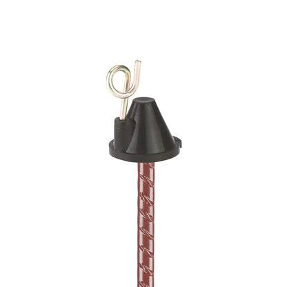 Fjederstålsstolpe 106 cm, 10-delt øje