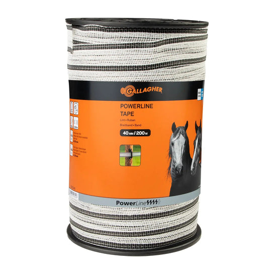 Elband Gallagher PowerLine (200m / 40mm) - Säkert och synligt häststängsel
