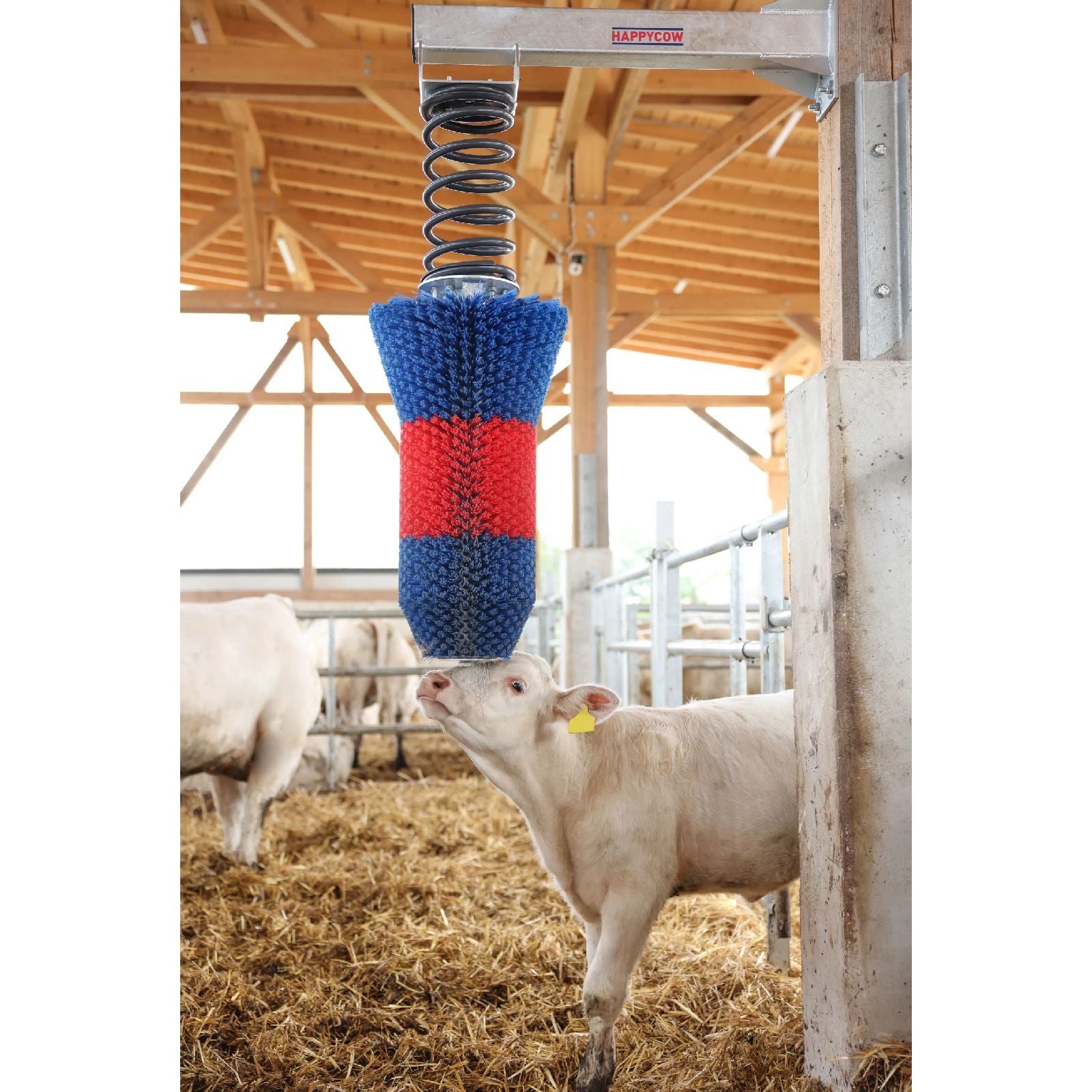 Koborste HAPPYCOW FlexiSwing – flexibel och underhållsfri kliborste för nötkreatur och häst