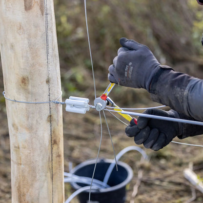 Hörnisolator av porslin 10-pack - För start och avslut av stängseltråd