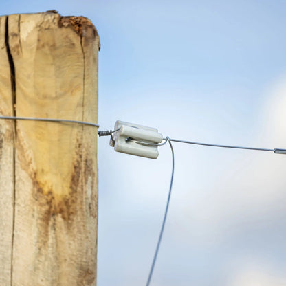 Hörnisolator av porslin 10-pack - För start och avslut av stängseltråd