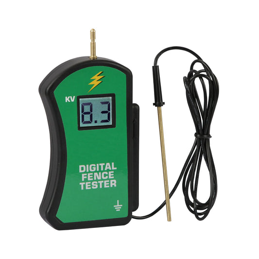 Digital voltmeter för elstängsel – 0–9900 V, svart hölje