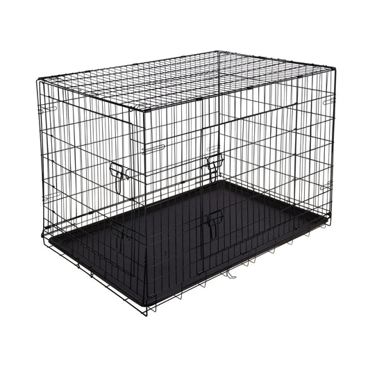 Hundbur i Metall Fyrkantig – Stabil och Hopfällbar