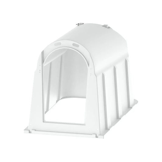 Kalvhydda PE UV+ kalvhydda i HDPE med ventilationslucka och ljus utsida