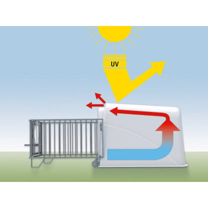 Kalvhydda Master Plus - beprövad kalvhydda med god komfort och ventilation