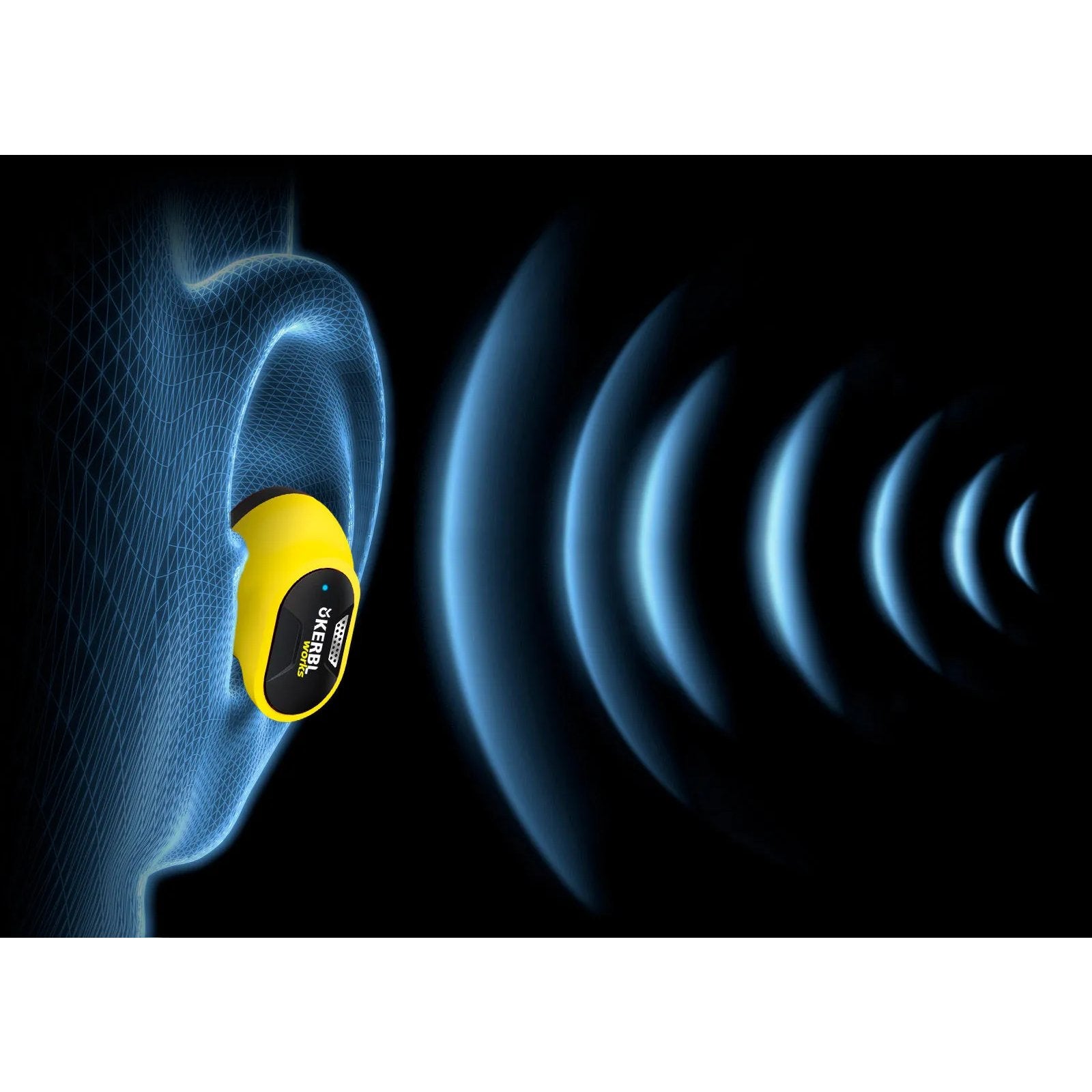 Kerbl Works Buds BT – Hörselskydd med Bluetooth och in-ear hörlurar i ett