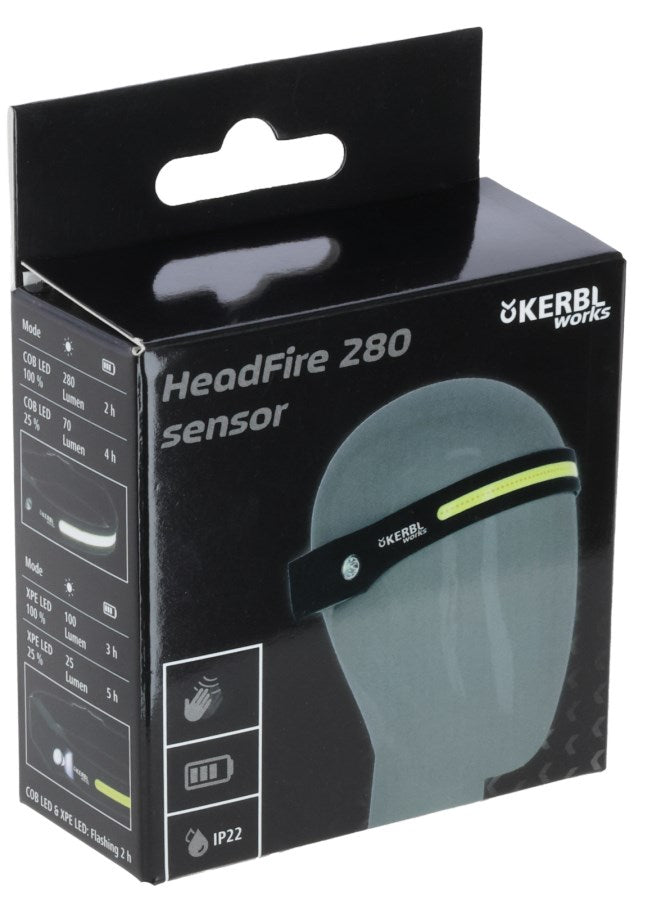 HeadFire 280 Sensor – LED-pannlampa med 230° vidvinkel och rörelsesensor