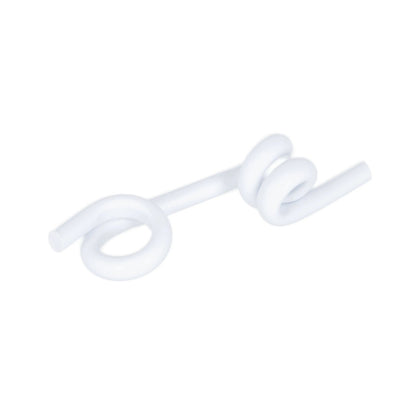 Mellemisolator hvid til glasfiberstang 12mm, 50-p