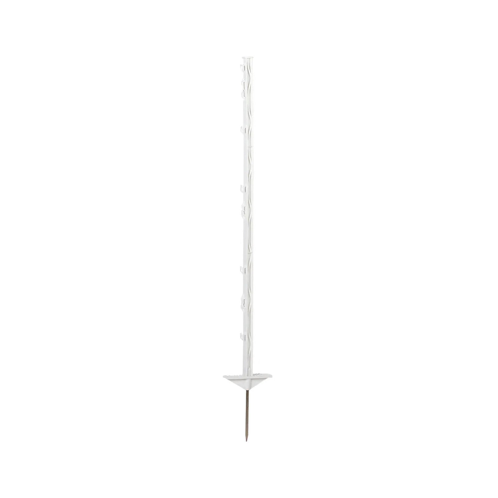Plaststolpe AKO Basic 105 cm i 5-pack med dubbelt trampsteg och galvaniserad markspik