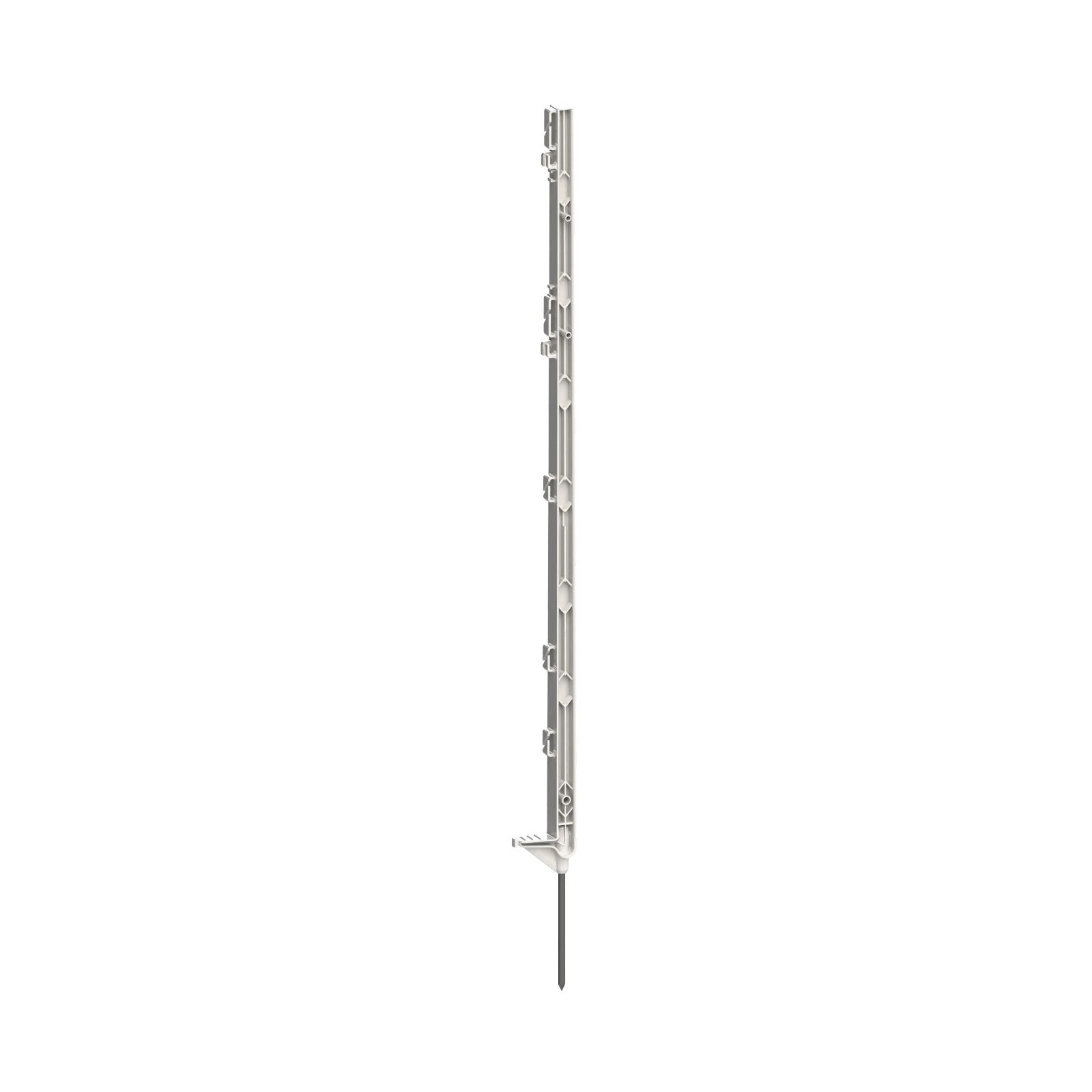 Plaststolpe AKO Expert 105 cm i 5-pack med enkelt trampsteg och galvaniserad markspik