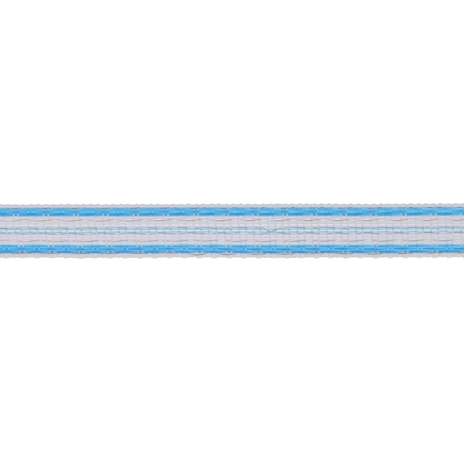 Elband PlatinumLine 20 mm – 200 m Vit/Blå elstängselband