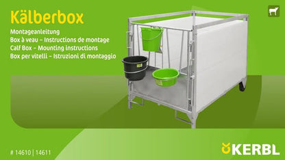 Calf Box small - Kalvbox med metallram och halksäker golvrist