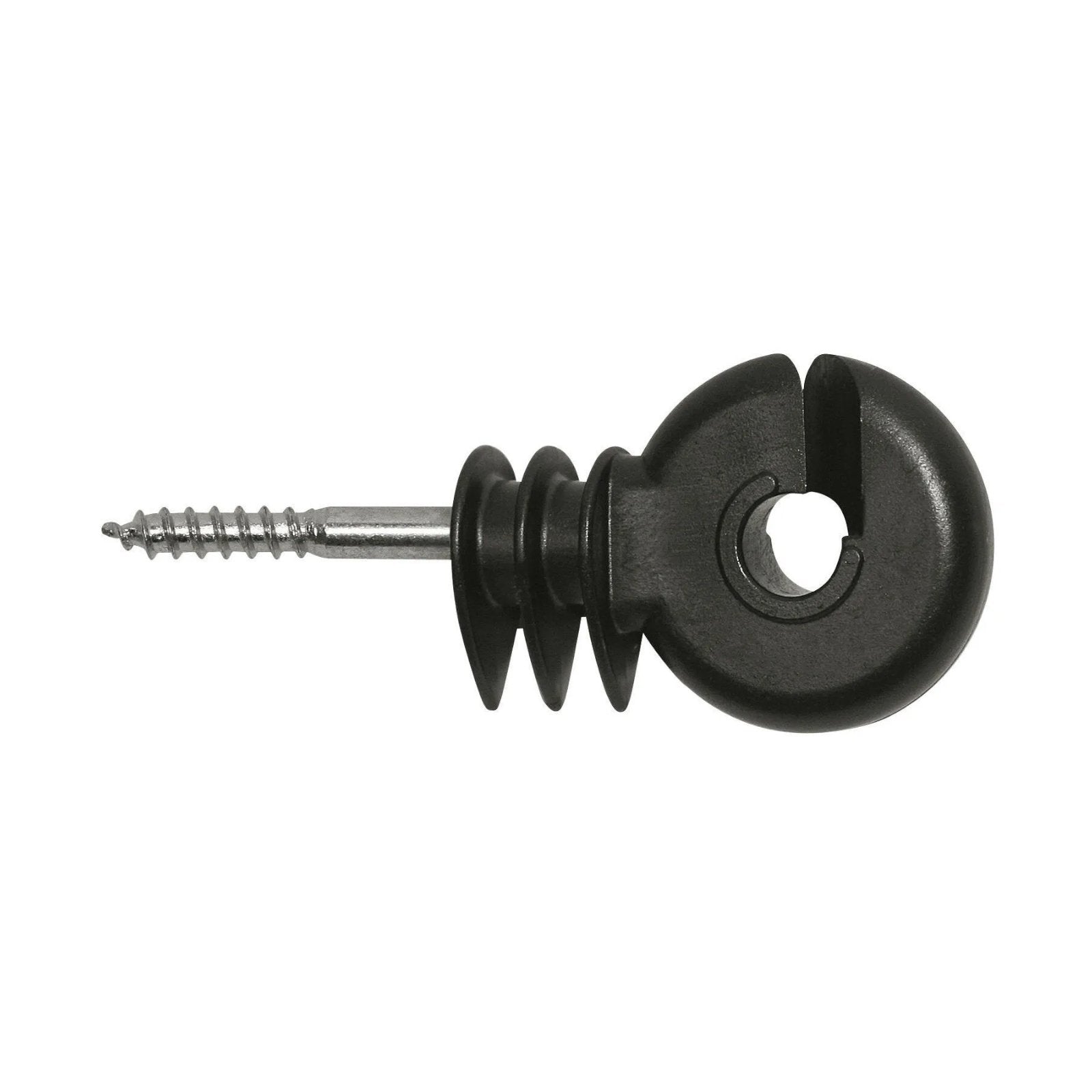 Ringisolator AKO i 25-pack och 90-pack för rep, band och polytråd med brett trådstöd