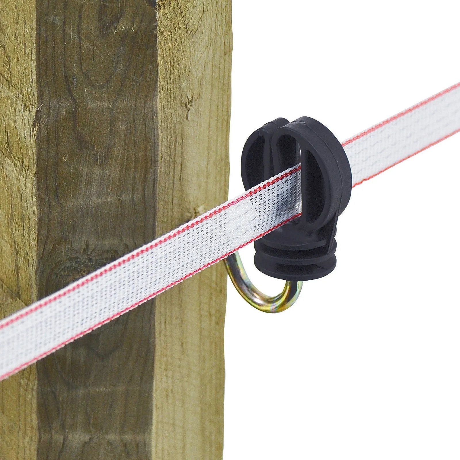 Ringisolator för elband 25-pack - Med trägänga för band upp till 20 mm