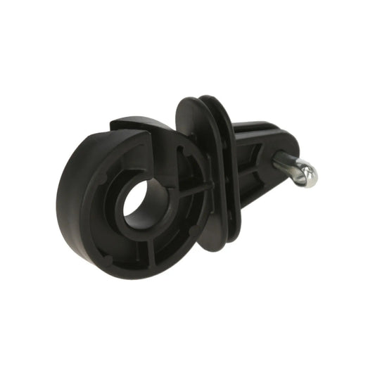 Ringisolator för vinklad stålstolpe i 25-pack och 125-pack för polytråd, rep och band.