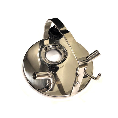 Rostfritt lock 148mm - Med 2 utgångar + pulsatorplats