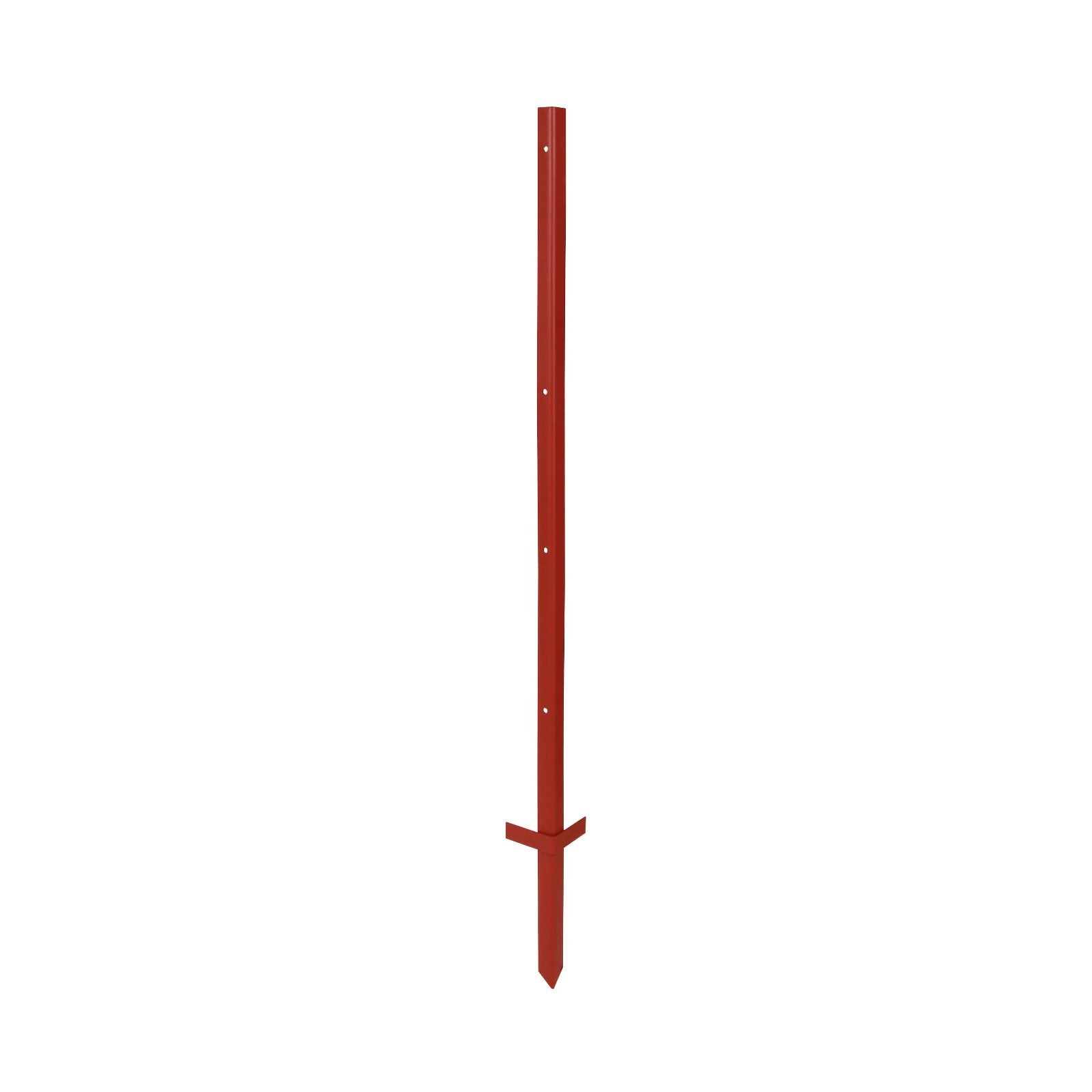 Stålstolpe för elstängsel i 115 cm, 150 cm och 165 cm med dubbelt trampsteg