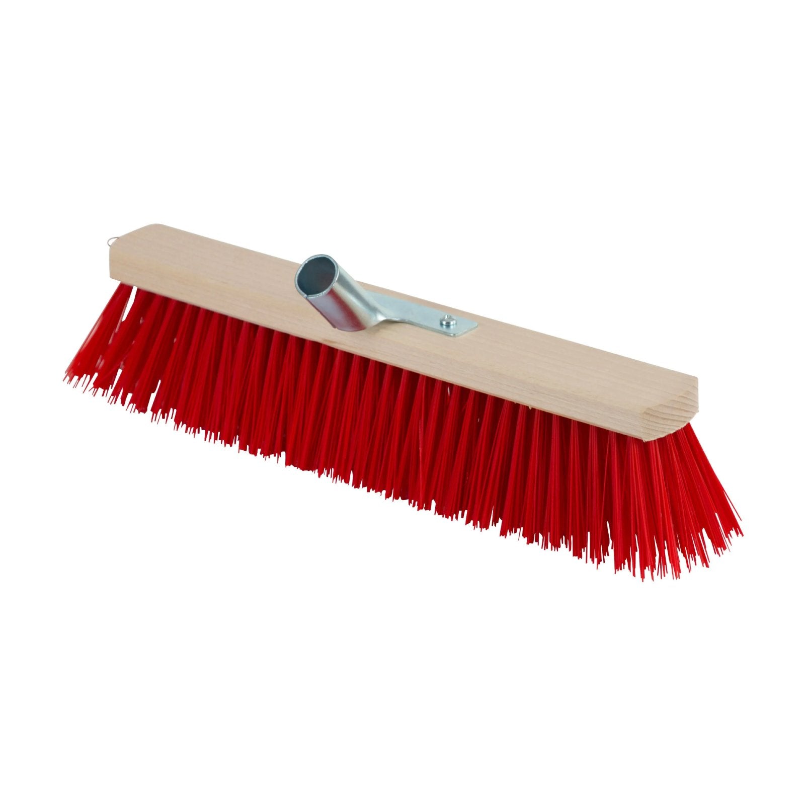 Stor Kvast Kompakt – bred stall- och gårdskvast med trähållare