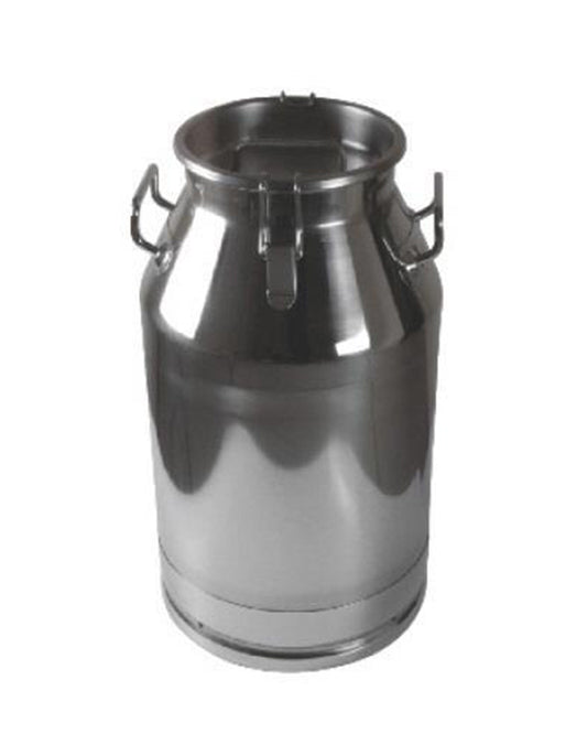 Kande rustfrit stål 25l med låg